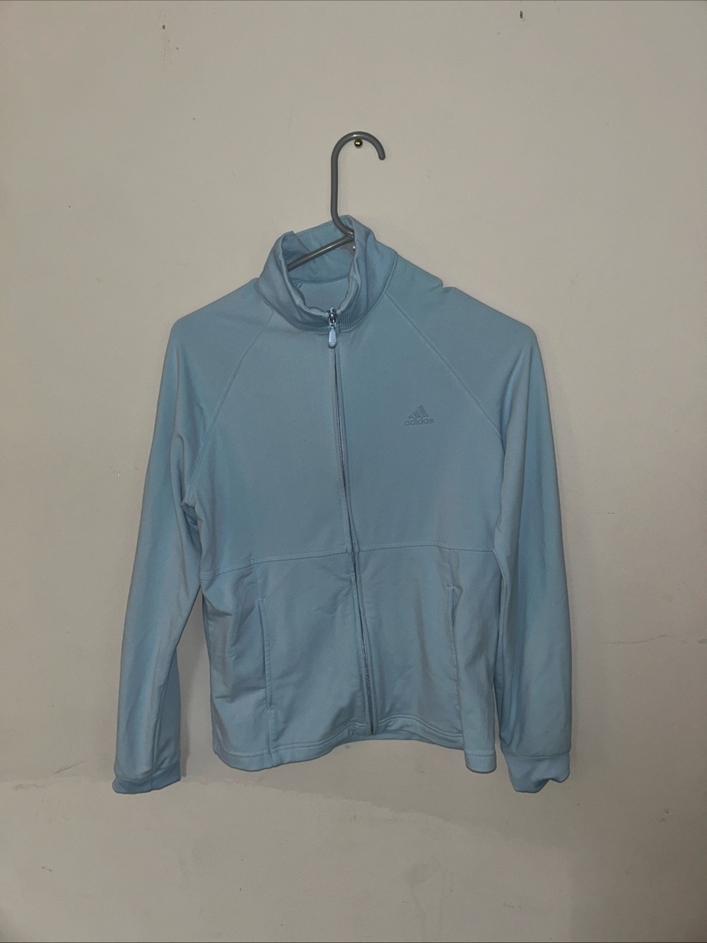 adidas Pale Blue Zippered Training Jacket